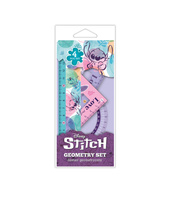 DISNEY FASHION - ZESTAW GEOMETRYCZNY 4 PRZYBORY - STITCH PASTEL