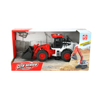 Spychacz Zabawka Dla Dzieci Światło Dźwięk Pojazd Budowlany Prezent