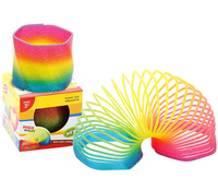 SPRĘŻYNA TĘCZOWA MAGICZNA SPRĘŻYNKA MAGIC ZABAWKA KOLOROWA SPIRALA