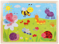 PUZZLE DREWNIANE ŁĄKA 60 ELEMENTÓW