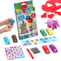 Plastelina Ciastolina Masa Plastyczna Neon Zestaw Do Modelowania 9 Kolor