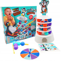 Gra Towarzyska Chwiejąca Się Wieża Pingwin Piłeczki Balans Zręcznościowa Pr