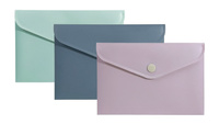 Paczka Teczka A6 koperta PP morandi mix kolorów 10 sztuk