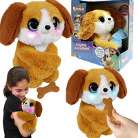 Milusie Pluszak Interaktywny Piesek Efekty Dźwiękowe Świetlne Maskotka