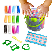 Zestaw Do Paznokci Syrenka Piankowa Plastelina Lekka Puszysta + Akcesoria