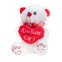 BIAŁY MIŚ Z SERCEM DUŻY