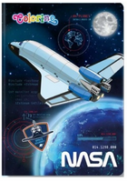 COLORINO SCHOOL - 3 WZORY - ZESZYT A5 PP - 32 K. LINIA (bm) - NASA