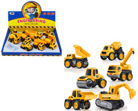 POJAZD BUDOWLANY METALOWY SAMOCHÓD ZABAWKA DLA DZIECI RÓŻNE RODZAJE