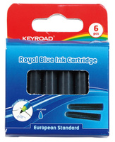 Naboje do piór KEYROAD 6 szt. niebieski