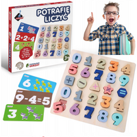 DREWNIANA TABLICA NAUKA MNOŻENIA DZIELENIA LICZB