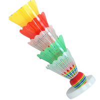 Lotki do badmintona 5 sztuk wytrzymałe lekkie kolorowe Zestaw lotek