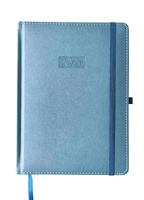 Kalendarz 2026 A4 Metalic elegance dzienny V1 niebieski K-A4DL