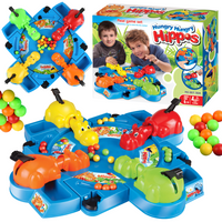 Gra Rodzinna "Głodne Hipcie" Zręcznościowa Gra Zestaw Kolorowe Hipopotamy