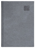 Kalendarz 2026 Aluminium Standard A5 tygodniowy z notesem srebny