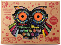 KREATYWNY ZESTAW SOWA KORALIKI KWIATKI NATALIA