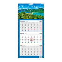 Kalendarz 2026 Trójdzielny LUX Egzotyczny Raj Tajlandia