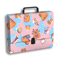 TECZKA Z RĄCZKĄ A4 T 0121 KAPIBARA FOOD FOLIA MAT NIERYSUJĄCA