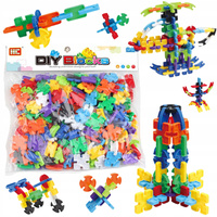 Kreatywne Klocki Konstrukcyjne Edukacyjne Kolorowe Dla Dzieci 242 ele