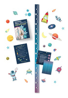 Miarka wzrostu zdrapka dla chłopców kosmiczna przygoda