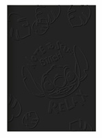 DISNEY BLACK - NOTES B6 /80 K. / MIĘKKA OPRAWA / KRATKA - WZÓR 2 - STITCH