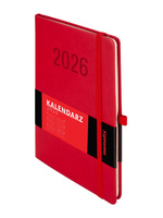 Kalendarz 2026 Memofix A5 TDW czerwony