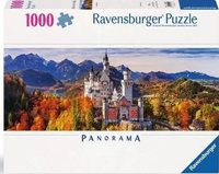 Puzzle 1000 panoramiczne Zamek Neuschwanstein Ravensburger