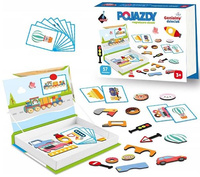 GENIALNY DZIECIAK UKŁADANKA MAGNETYCZNA POJAZDY