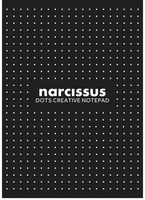 Blok A4 60k kropki czarny klejony z góry pakiet 6 sztuk