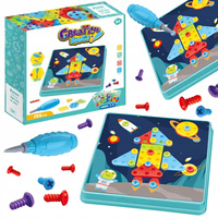 Układanka Mozaika Edukacyjna Zestaw DO SKRĘCANIA TRENING MAŁEJ RĄCZKI