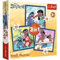 Puzzle 3w1 Czas ze Stitchem 34896