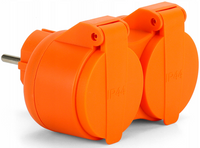 ROZGAŁĘŹNIK PODWÓJNY SIECIOWY IP44 MT089 R-270P