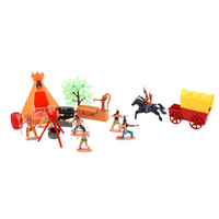 Figurki Indianie Wojownicy Zestaw Kolekcjonerski Dla Dzieci W Folii