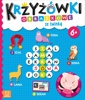 Krzyżówki obrazkowe ze świnką 6+