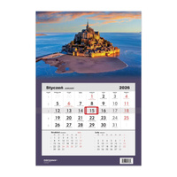 Kalendarz 2026 Jednodzielny Wzgórze Świętego Michała Francja