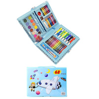 Zestaw do rysowania malowania 68 el kredki farby pisaki artystyczny