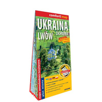Ukraina Zachodnia 1:500 000 Lwów 1:10 000 mapa samochodowa laminat 2020