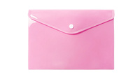 Teczka A5 kopertowa PP pastel różowy