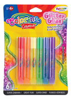 Colorino creative klej brokatowy rainbow 6 szt x 10,5 ml