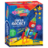 Colorino creative zestaw drewniana "super rakieta"