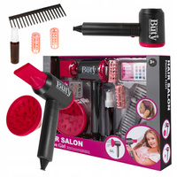 ZESTAW FRYZJERSKI Z SUSZARKĄ NA BATERIE DLA DZIECI SALON PIĘKNOŚCI FRYZJER