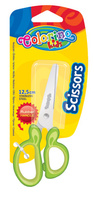 Nożyczki szkolne dziecięce z gumową rączką 12,5 cm colorino