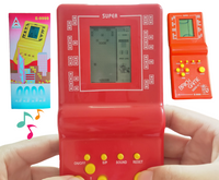 Elektroniczna gra Tetris konsola przenośna retro zabawka dla dzieci