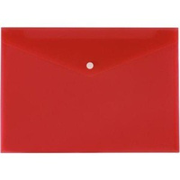 Paczka Koperta A4 na zatrzask PP czerwona 12 sztuk