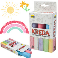 Kreda Chodnikowa Gruba Zestaw 3 Kolory Do Malowania Dla Dzieci Prezent