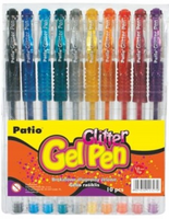 GLITTER GEL PEN 10 KOL - MIX KOLORÓW W ETUI