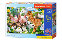 Puzzle 40 maxi - Farm Friends CASTOR Castorland