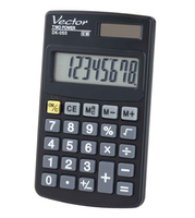 Kalkulator kieszonkowy Vector DK-055 BLK