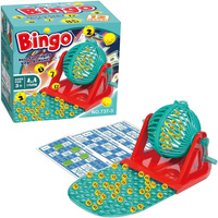 GRA BINGO RODZINNA TOWARZYSKA LOTTO LOTERIA MASZYNA LOSUJĄCA ZESTAW BĘBEN
