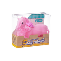 Koń Flokowany Zabawka dla Dziewczynek Solidny Klasyczny Prezent