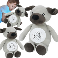 Pies Piesek Interaktywny Przytulanka Kołysanki Projektor Gwiazd Led Z Szumem